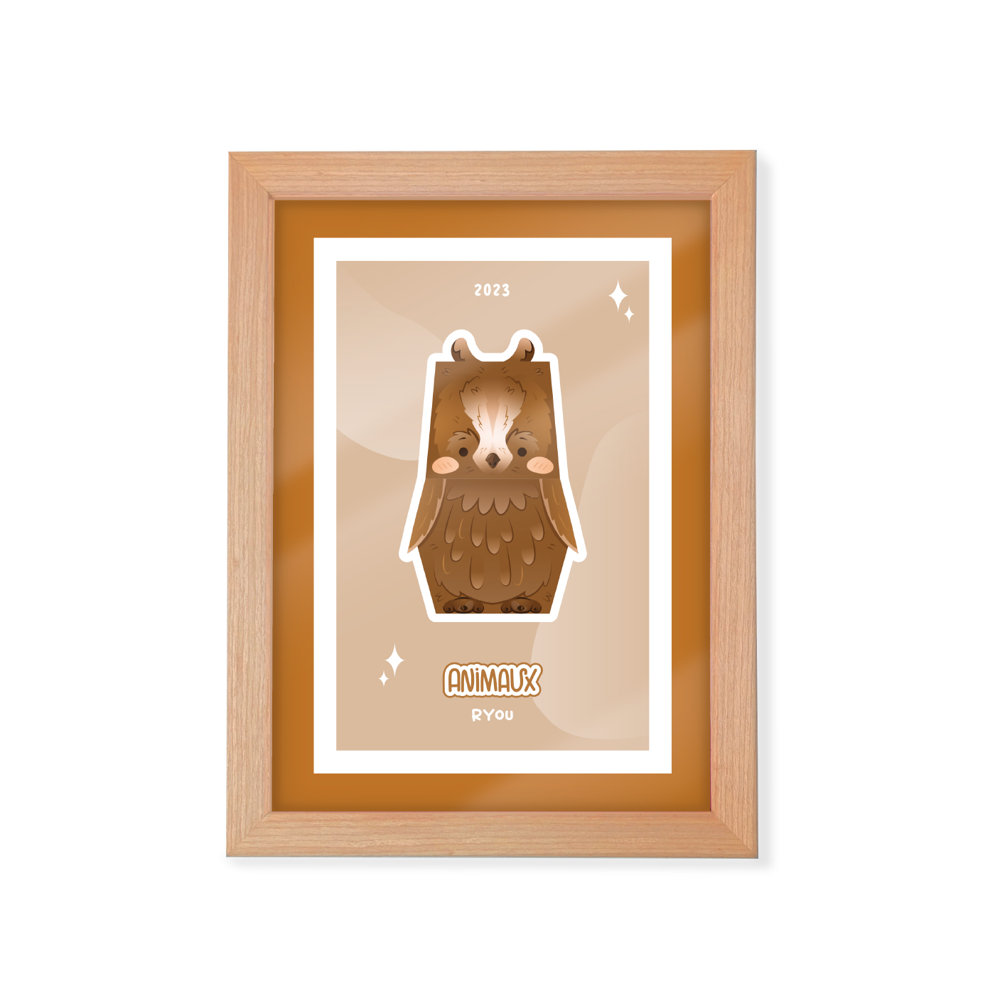 Print Animaux 2023 Hibou Ryou 2