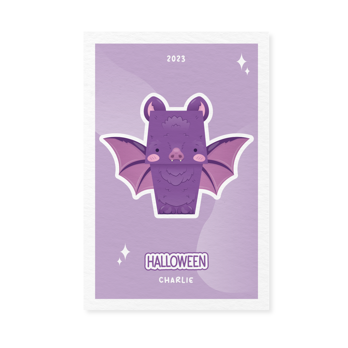 Print Halloween 2023 Chauve souris Charlie 2