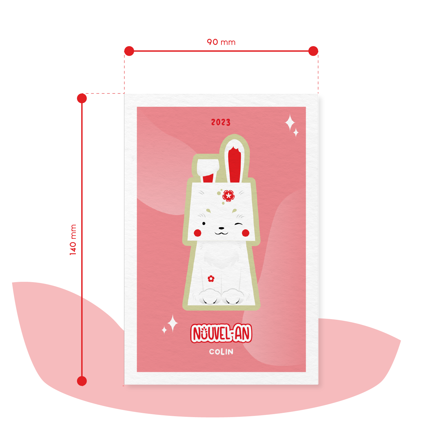 Print Nouvel an 2023 Lapin Colin 3