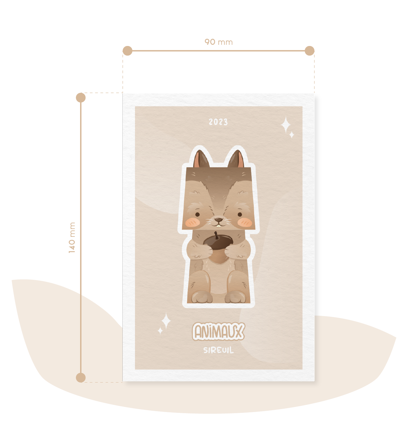 Print Animaux 2023 Ecureuil Sireuil 3