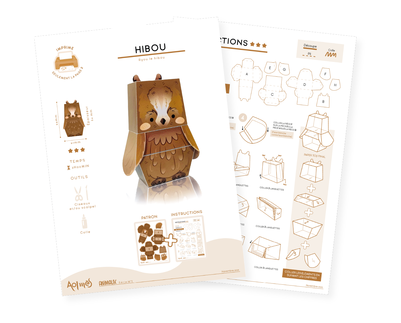 Aolmès Animaux Hibou Ryou 6