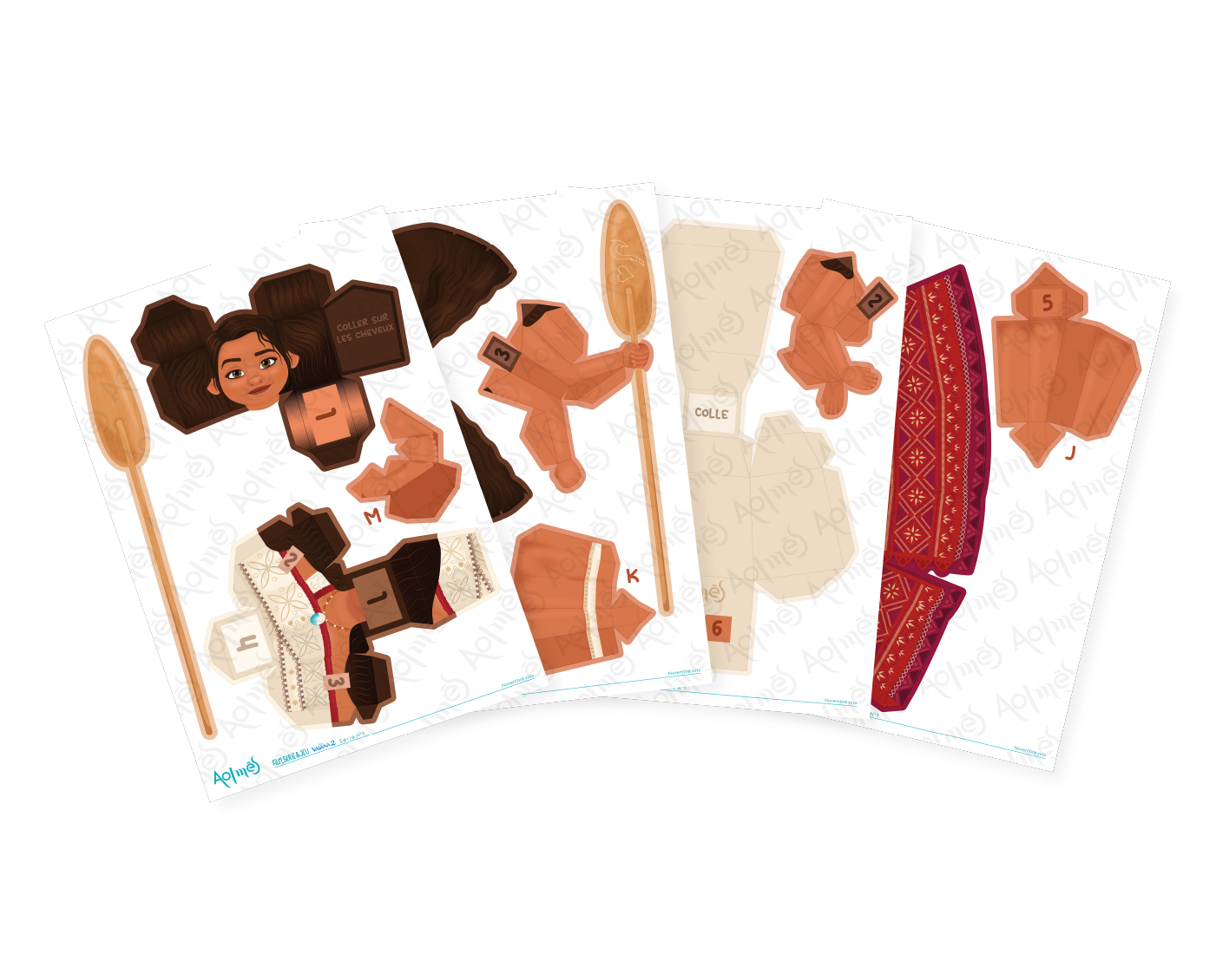 Aolmes Paper toy Vaiana 4