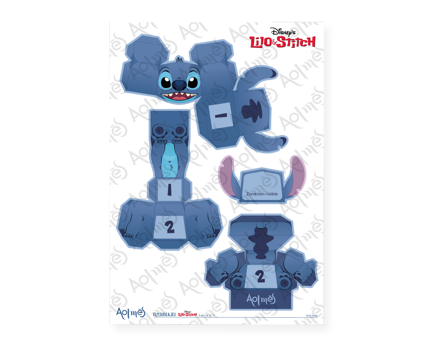 Aolmès Lilo&Stitch Stitch 2025 Paper toy 5