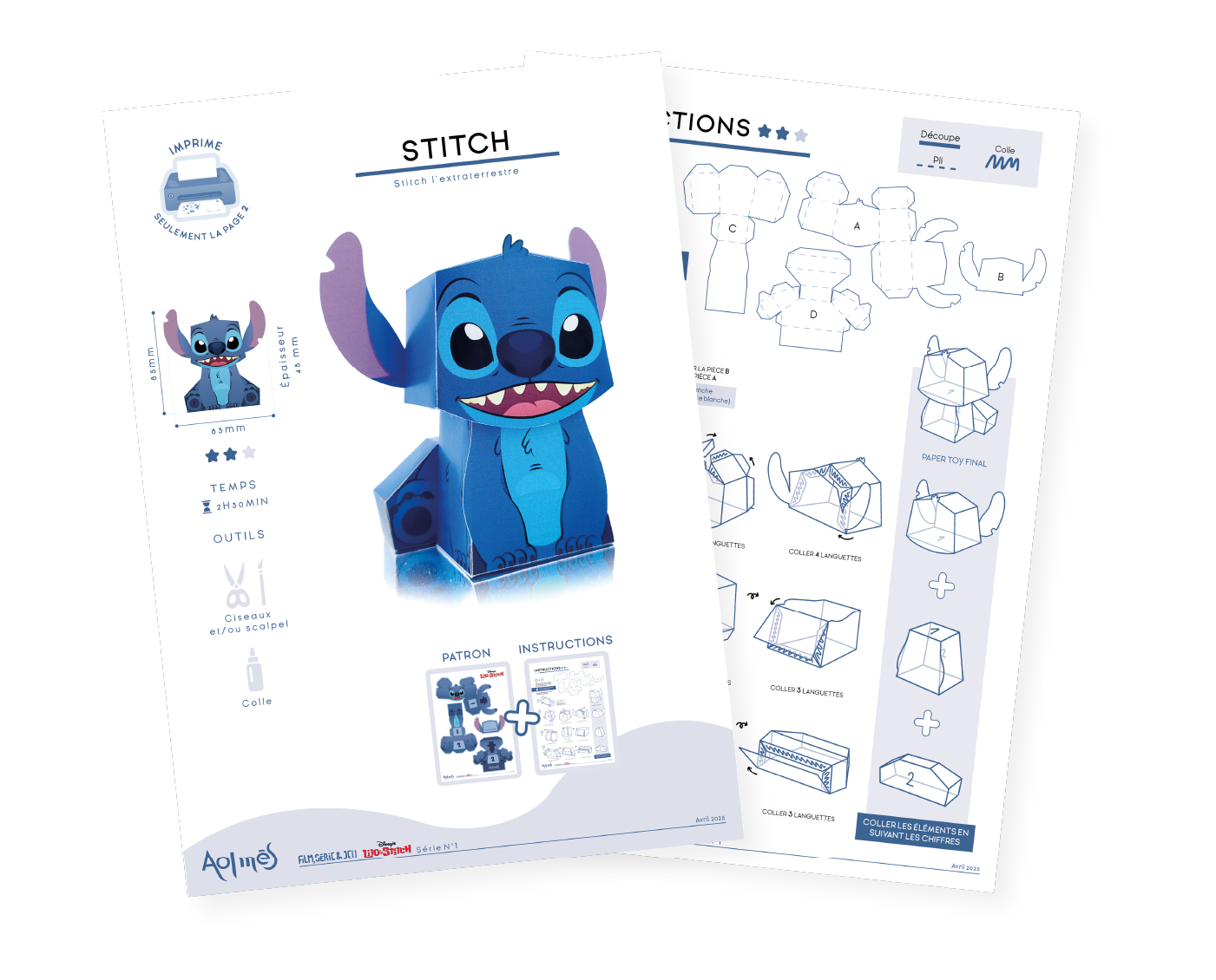 Aolmès Lilo&Stitch Stitch 2025 Paper toy 6